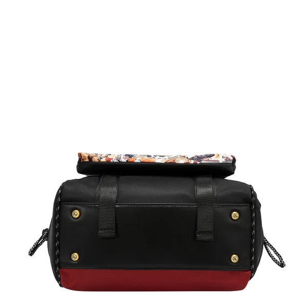 MOCHILA (BEST SMILE) – Nicole Lee | Poliéster Ligero, Cuero Vegano y Múltiples Compartimentos