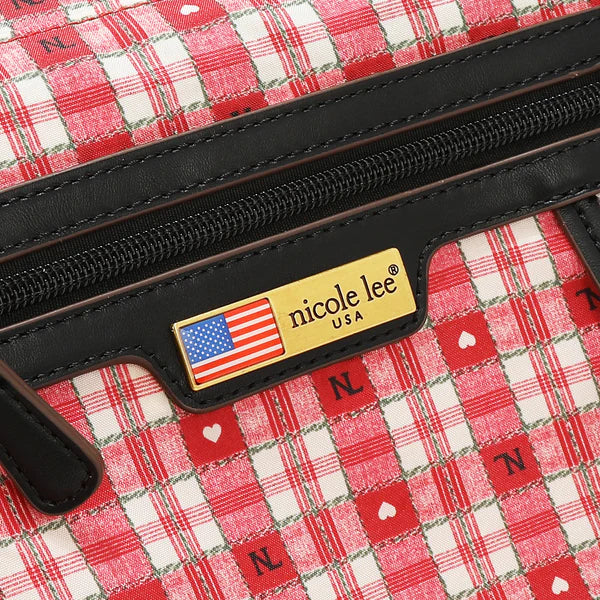 MOCHILA (BEST SMILE) – Nicole Lee | Poliéster Ligero, Cuero Vegano y Múltiples Compartimentos