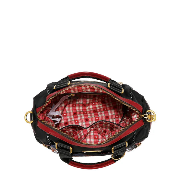 MOCHILA (BEST SMILE) – Nicole Lee | Poliéster Ligero, Cuero Vegano y Múltiples Compartimentos