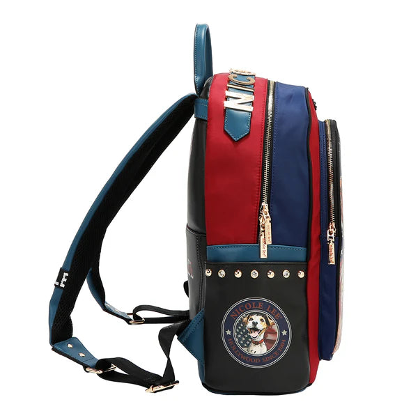 MOCHILA PARA PORTÁTIL CON PUERTO DE CARGA USB (BEST SMILE) – Nicole Lee | Cuero Vegano y Compartimentos Premium