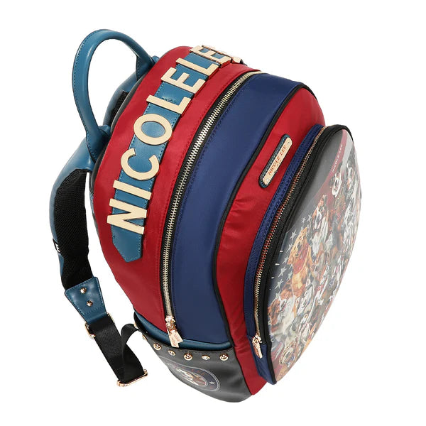 MOCHILA PARA PORTÁTIL CON PUERTO DE CARGA USB (BEST SMILE) – Nicole Lee | Cuero Vegano y Compartimentos Premium