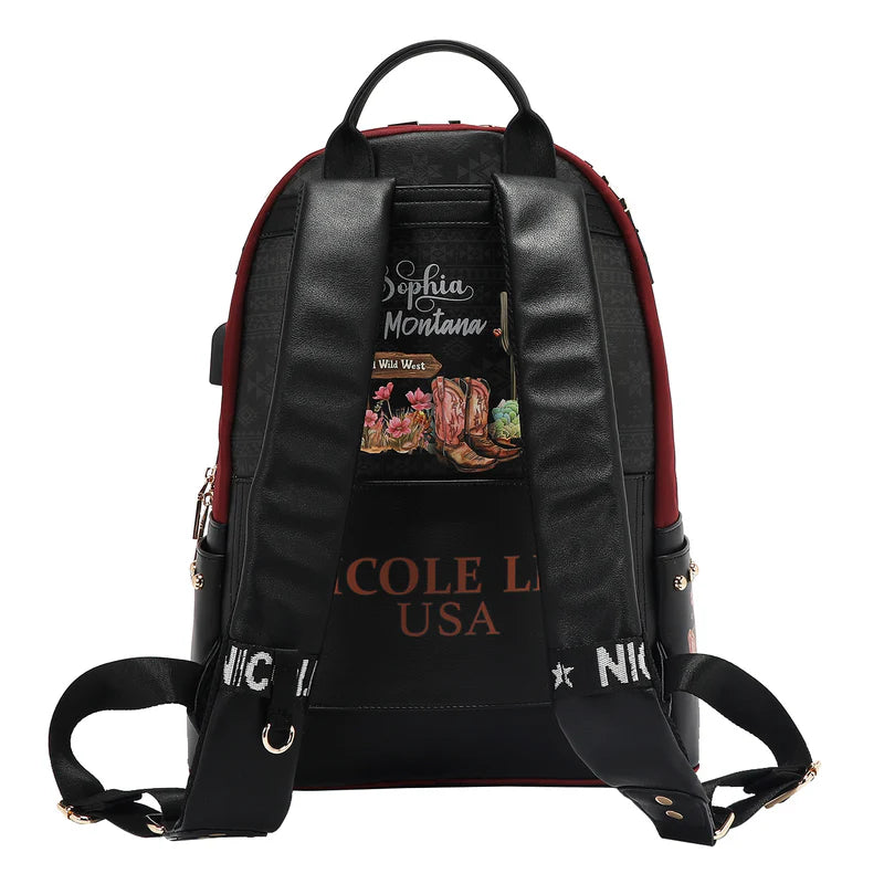 MOCHILA PARA PORTÁTIL CON PUERTO DE CARGA USB (SOFIA MONTANA)