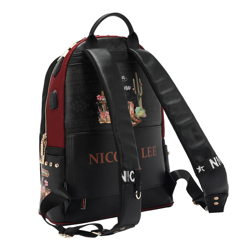 MOCHILA PARA PORTÁTIL CON PUERTO DE CARGA USB (SOFIA MONTANA)