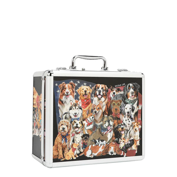 ESTUCHE DE COSMÉTICOS ARTÍSTICO (BEST SMILE)  – Nicole Lee | Joyero Vegano con Espejo y Cajones