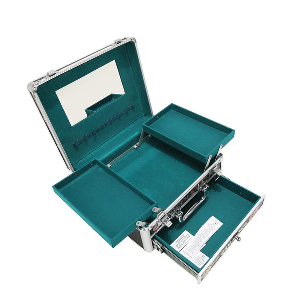 ESTUCHE DE COSMÉTICOS ARTÍSTICO (BEST SMILE)  – Nicole Lee | Joyero Vegano con Espejo y Cajones