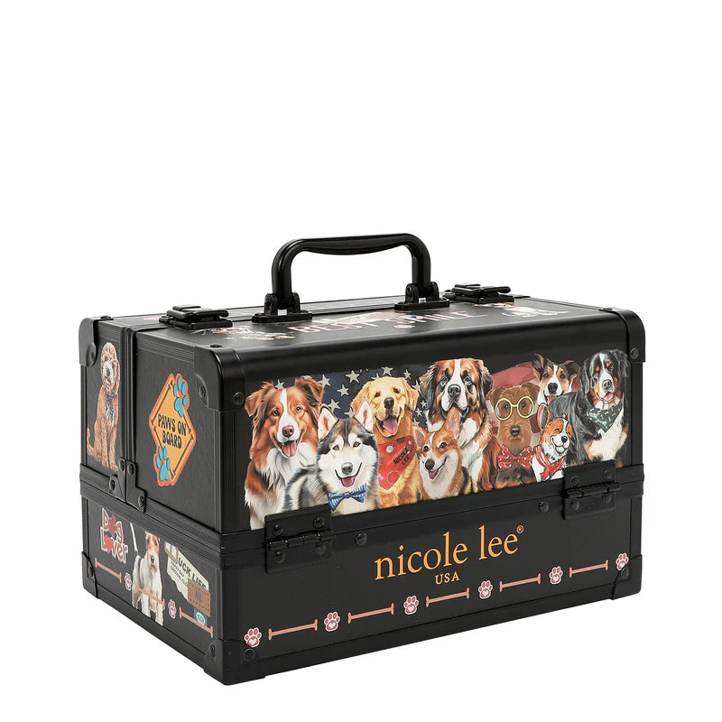 ESTUCHE DE COSMÉTICOS PROFESIONAL (BEST SMILE) – Nicole Lee | Joyero Vegano con Espejo y Cajones