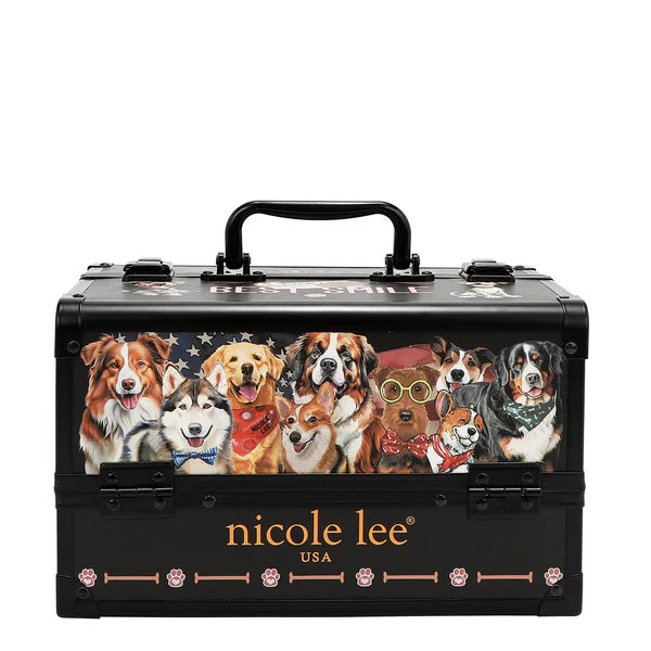 ESTUCHE DE COSMÉTICOS PROFESIONAL (BEST SMILE) – Nicole Lee | Joyero Vegano con Espejo y Cajones