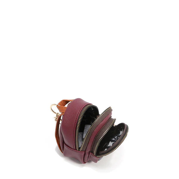 MONEDERO MOCHILA (BEST SMILE) – Algodón Denim y Cuero Vegano | Nicole Lee