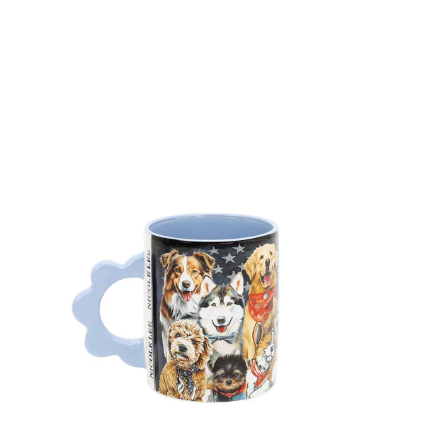 TAZA DE CERÁMICA PETAL (BEST SMILE)  – 500 ml, Asa en Forma de Pétalo | Nicole Lee