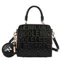 Bolso Nicole Lee negro con asa de cadena