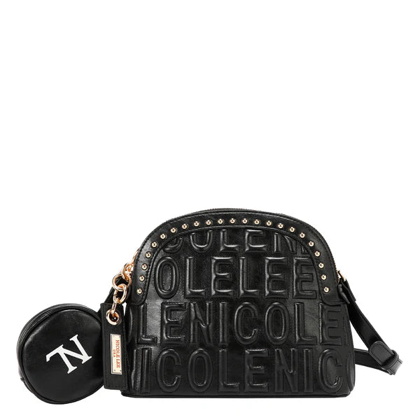 “Bandolera EMB17531 negro Nicole Lee vista frontal”