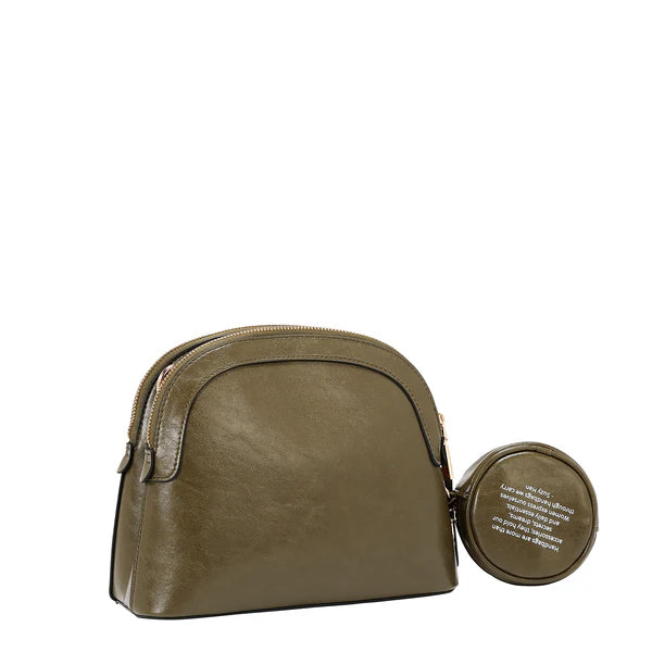 “Bandolera EMB17531 oliva Nicole Lee vista trasera”