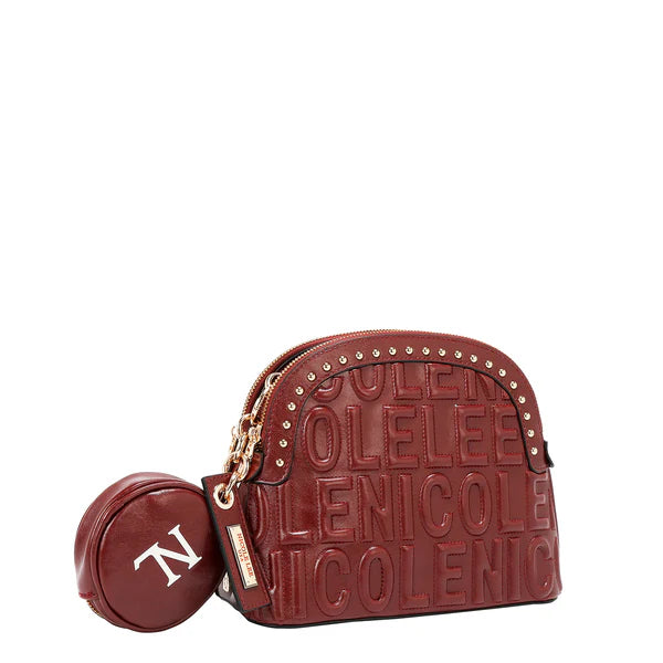 “Bandolera EMB17531 vino con detalles dorados”