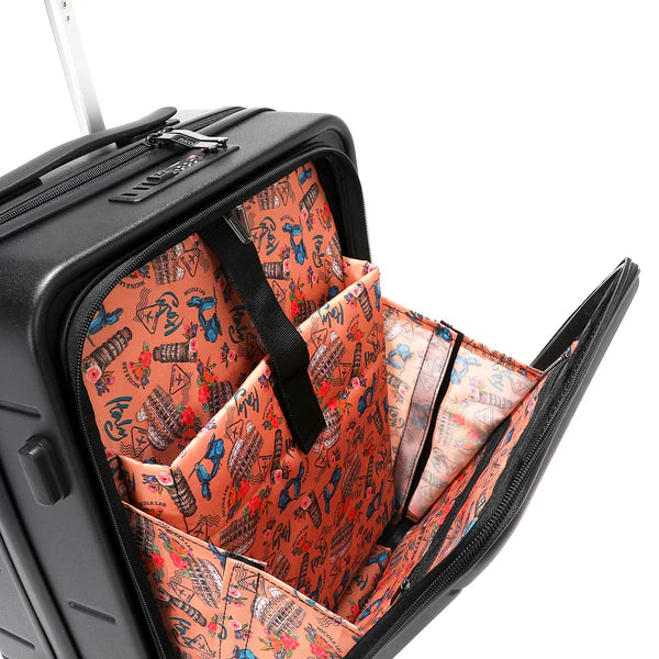 MALETA DE CABINA 20" CON RAYAS (MARTHA TRAVELS ITALY)