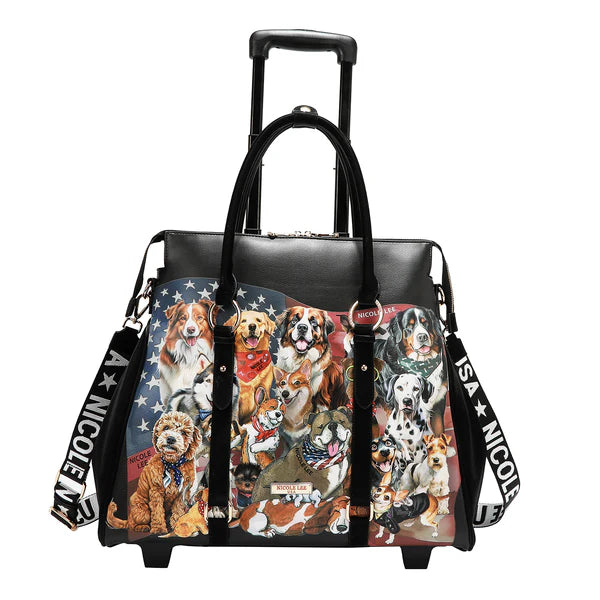 BOLSO TOTE RODANTE (BEST SMILE) – Nicole Lee | Bolso con Ruedas Mujer Vegano