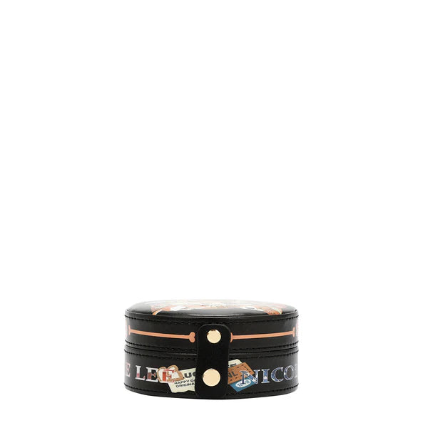 JOYERO REDONDO (BEST SMILE) – Nicole Lee | Cuero Vegano, Espejo y Cajones Organizadores