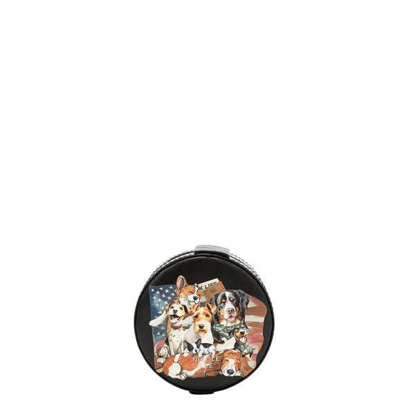 JOYERO REDONDO (BEST SMILE) – Nicole Lee | Cuero Vegano, Espejo y Cajones Organizadores