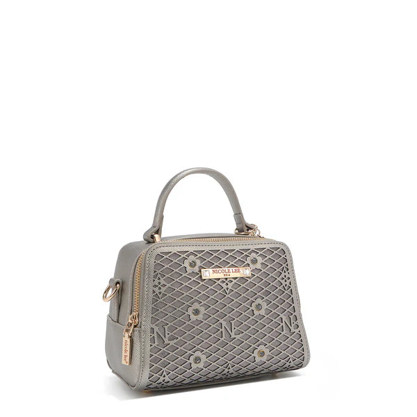 “Correa bandolera ajustable del mini bolso Gracie gris”