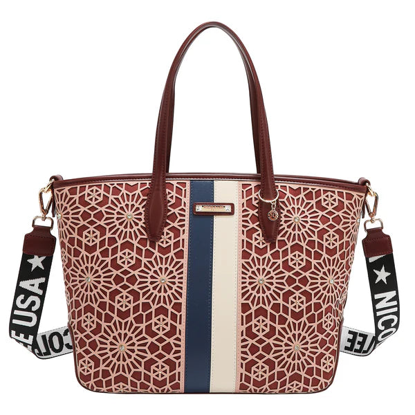 HANDBAG LSR17442 (vino) | Bolso Shopper Elegante