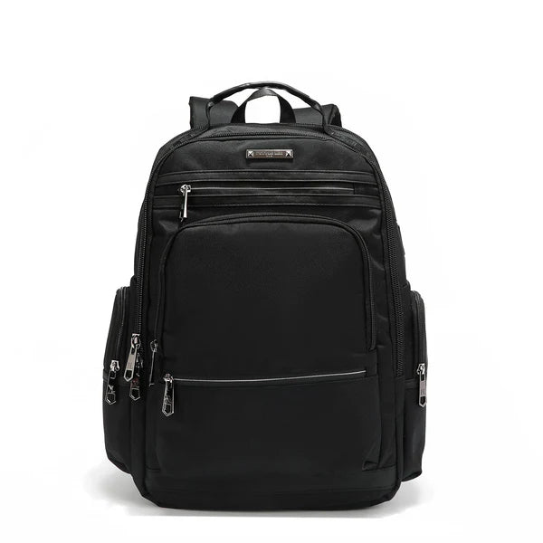 Mochila para portátil hombre negra con puerto USB | Nicole Lee