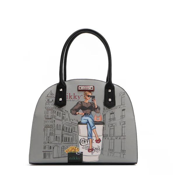 SET 3 PIEZAS SATCHEL, BANDOLERA, CARTERA - URBAN COFFEE DREAM | Nikky by Nicole Lee – NK12378