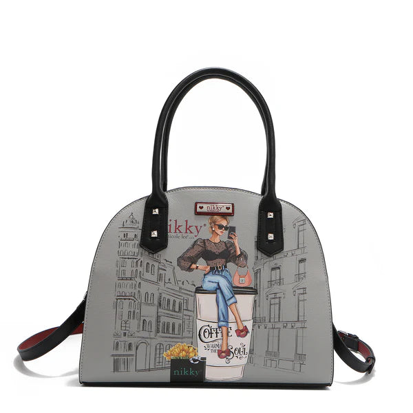 SET 3 PIEZAS SATCHEL, BANDOLERA, CARTERA - URBAN COFFEE DREAM | Nikky by Nicole Lee – NK12378