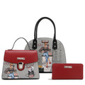 SET 3 PIEZAS SATCHEL, BANDOLERA, CARTERA - URBAN COFFEE DREAM | Nikky by Nicole Lee – NK12378