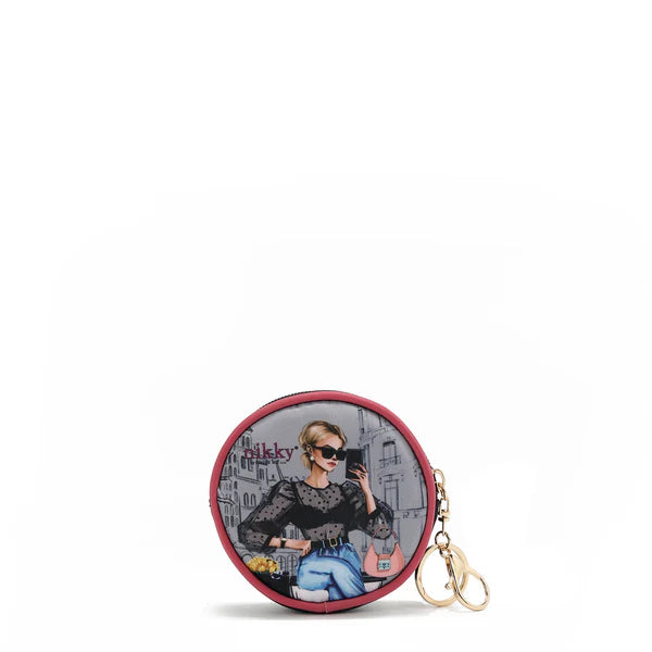 LLAVERO CON MONEDERO REDONDO - Urban Coffee Dream | Nicole Lee