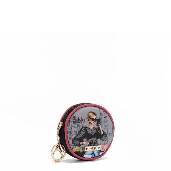 LLAVERO CON MONEDERO REDONDO - Urban Coffee Dream | Nicole Lee