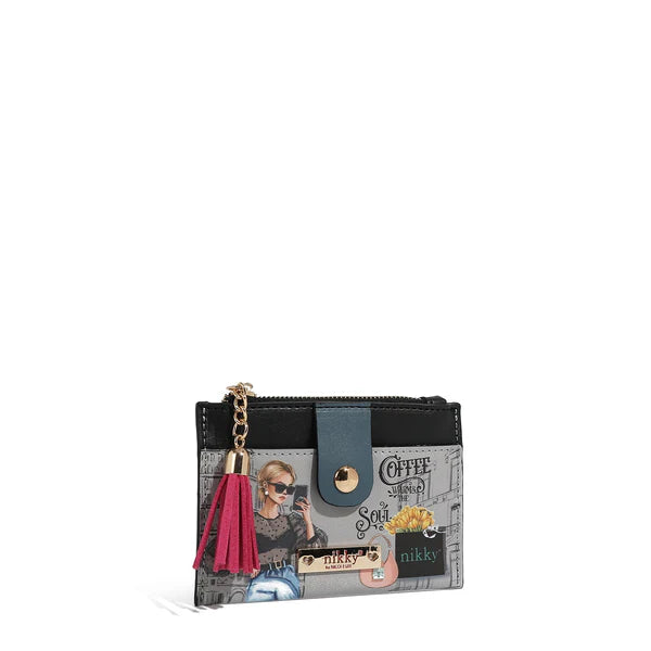 PORTA TARJETAS CON CREMALLERA - Urban Coffee Dream | Nicole Lee