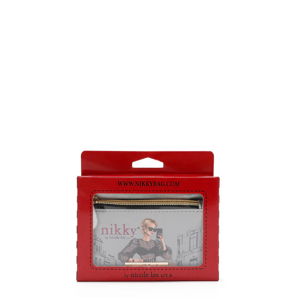 MONEDERO PEQUEÑO PLANO CON CREMALLERA - Urban Coffee Dream | Nicole Lee