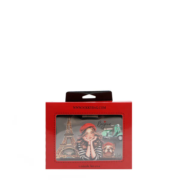 MINI BOLSO CRUZADO BOSTON CON DOBLE CREMALLERA -  Eiffel Dreams | Nicole Lee