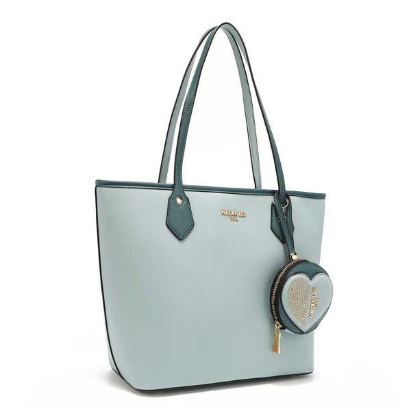 BOLSO SHOPPER CON MONEDERO - Rosa | Cuero Vegano | Nicole Lee España