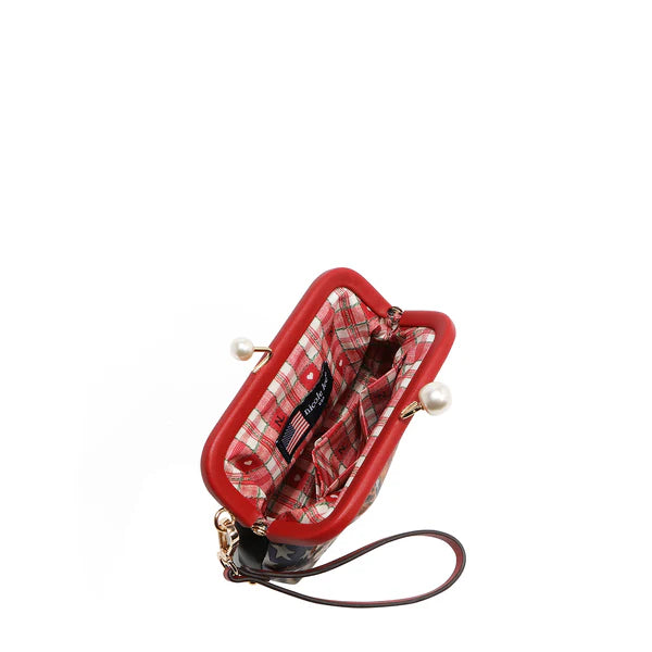 MONEDERO CHELSEA PEARL (BEST SMILE – Nicole Lee | Cuero Vegano y Cierre de Perlas