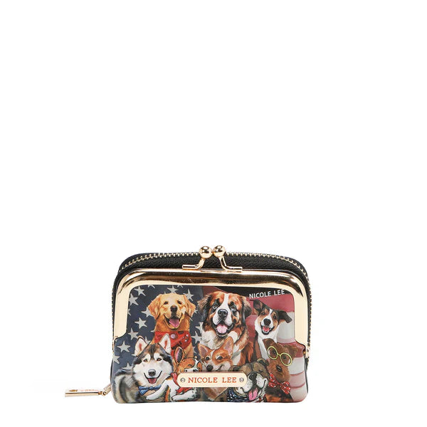 CARTERA MINI JULIA (BEST SMILE) – Nicole Lee | Monedero + Estuche de Beso en Cuero Vegano