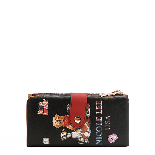 CARTERA PLEGABLE DE 2 PIEZAS (BEST SMILE) – Nicole Lee | Cuero Vegano y Protección RFID