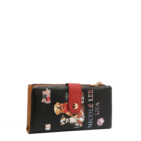 CARTERA PLEGABLE DE 2 PIEZAS (BEST SMILE) – Nicole Lee | Cuero Vegano y Protección RFID