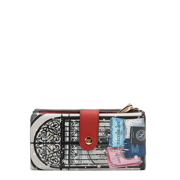 CARTERA PLEGABLE DE 2 PIEZAS (MODA SNOWFLAKE)