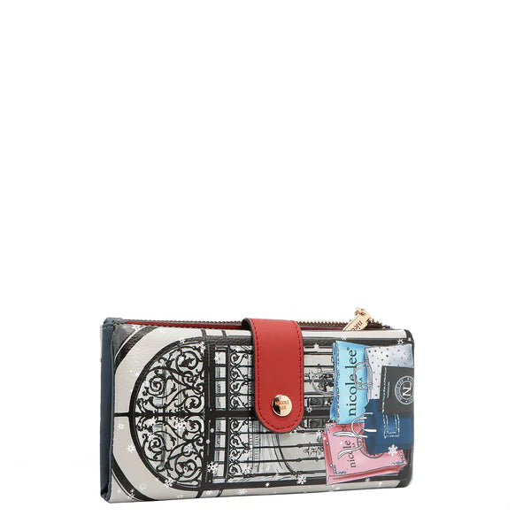 CARTERA PLEGABLE DE 2 PIEZAS (MODA SNOWFLAKE)