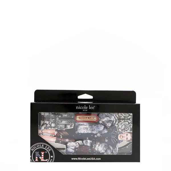 CARTERA PLEGABLE DE 2 PIEZAS (MODA SNOWFLAKE)