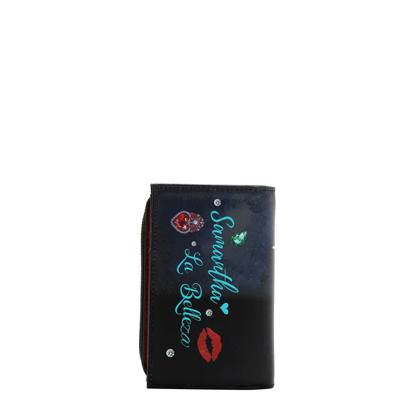 CARTERA PLEGABLE CON CREMALLERA CENTRAL (SAMANTHA LA BELLEZA)