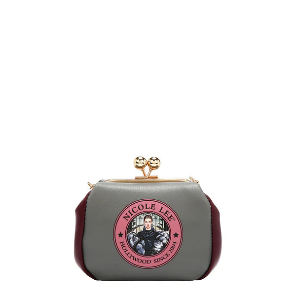 MINI BOLSO CRUZADO CON CIERRE KISS LOCK (MODA SNOWFLAKE)