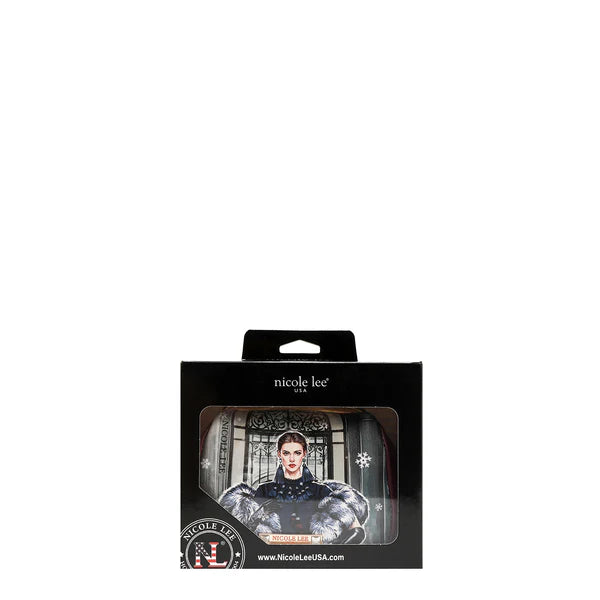 MINI BOLSO CRUZADO CON CIERRE KISS LOCK (MODA SNOWFLAKE)