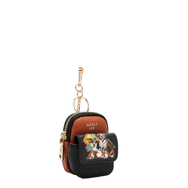 LLAVERO CON MINI ESTUCHE (BEST SMILE) – Nicole Lee | Cuero Vegano y Doble Cremallera