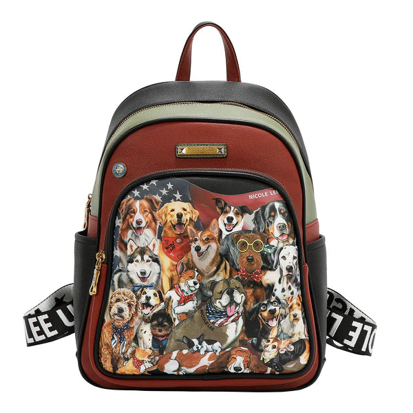 CONJUNTO DE 3 PIEZAS (BEST SMILE) – Mochila, Bandolera y Cartera | Nicole Lee | Cuero Vegano