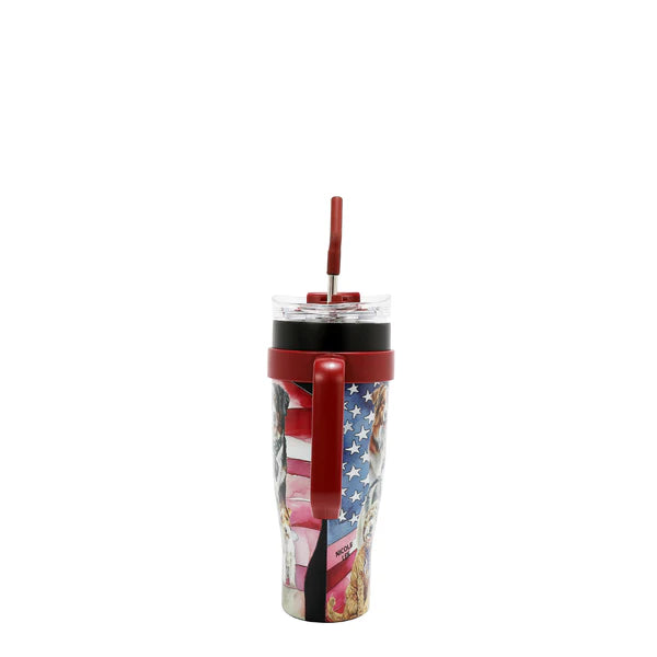 VASO CON ASA 1.2L CON DISEÑO (BEST SMILE) – Acero Inoxidable y Doble Pared | Nicole Lee