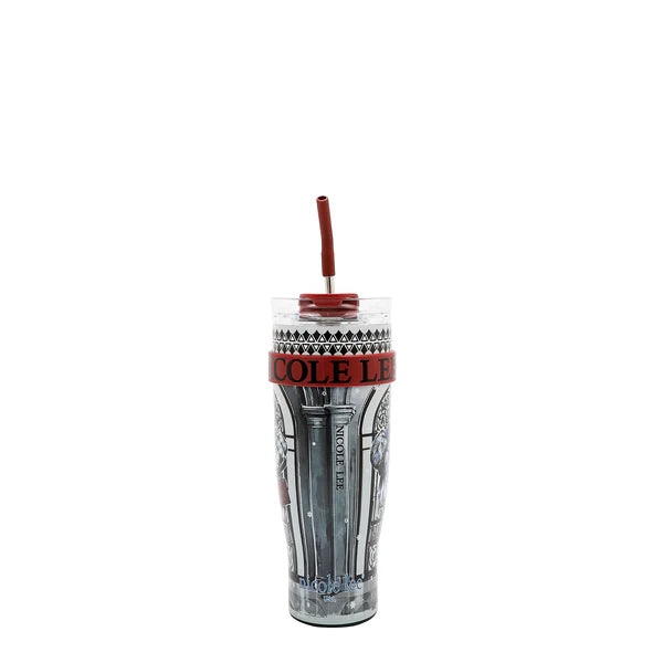 VASO CON ASA 1.2L CON DISEÑO (MODA SNOWFLAKE)