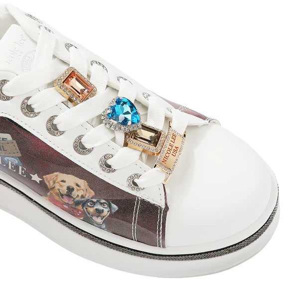 ZAPATILLAS DE MODA CON PEDRERÍA (BEST SMILE)  – Plataforma ligera y estilo urbano | Nicole Lee