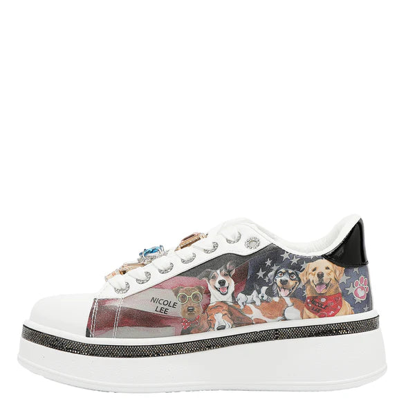 ZAPATILLAS DE MODA CON PEDRERÍA (BEST SMILE)  – Plataforma ligera y estilo urbano | Nicole Lee