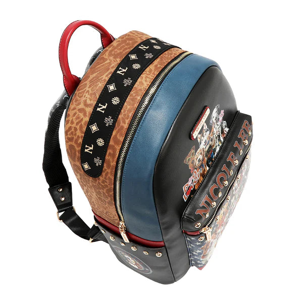 MOCHILA GRANDE DE MODA CON PUERTO USB (BEST SMILE) – Nicole Lee | Cuero Vegano y Bolsa Extraíble